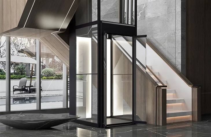 Elevador residencial de vidro